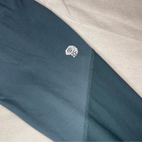 MOUNTAIN HARDWEAR BUTTERLICIOUS GREEN STRIPE TIGHT WOMEN'S SIZE M - Picture 10 of 10